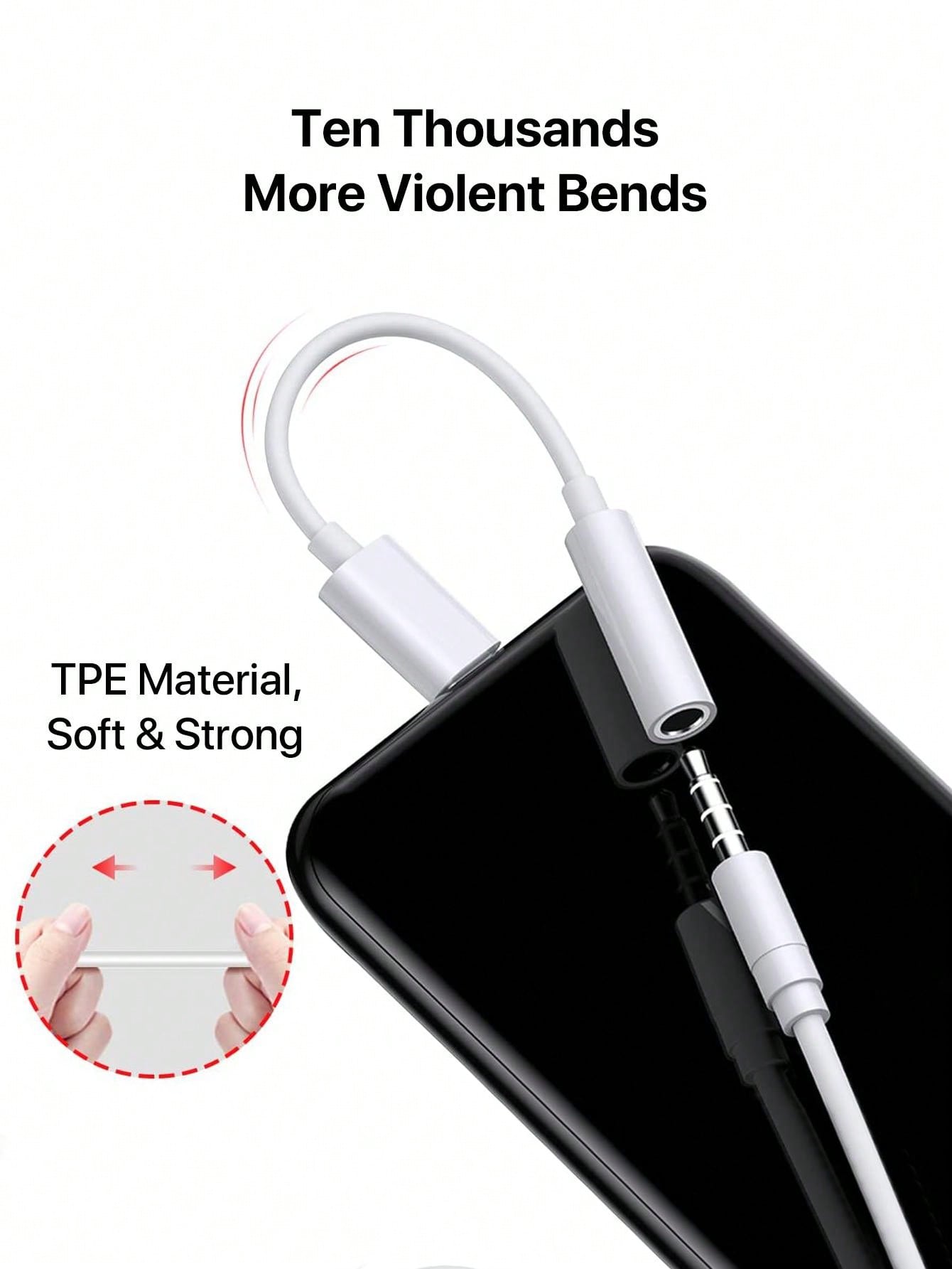 D8 USB-C to 3.5mm HiFi Adapter, DAC Mic, Aux Dongle for iPhone/Samsung