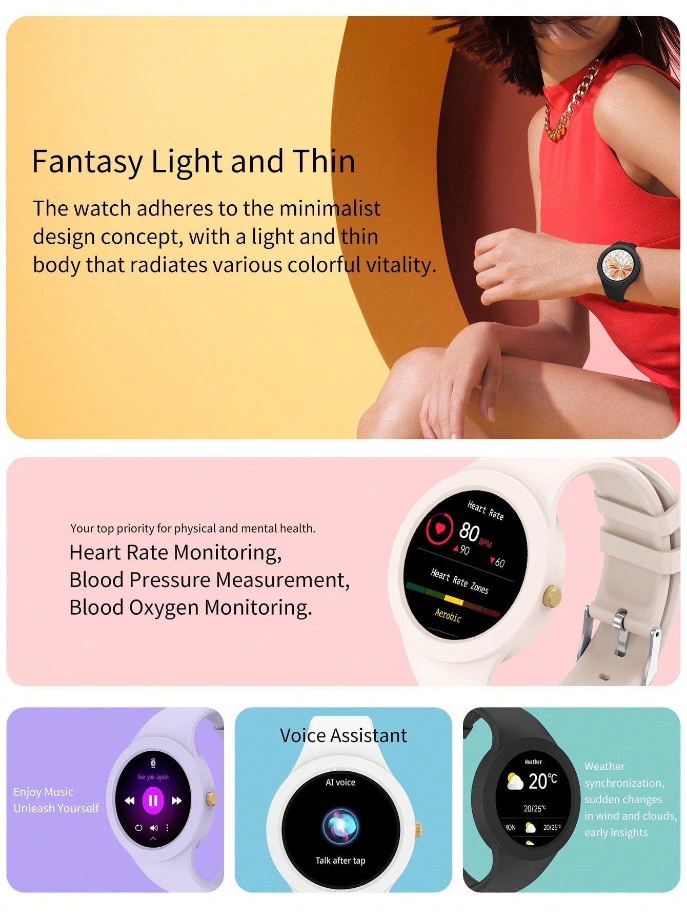 D8 Smartwatch, IP67 Waterproof Tracker, Heart Rate & Sleep Monitor, iOS/Android