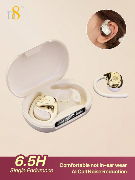 D8 Wireless Sport Earbuds, Noise-Canceling Mic, 72H Battery, HiFi Sound, USB-C