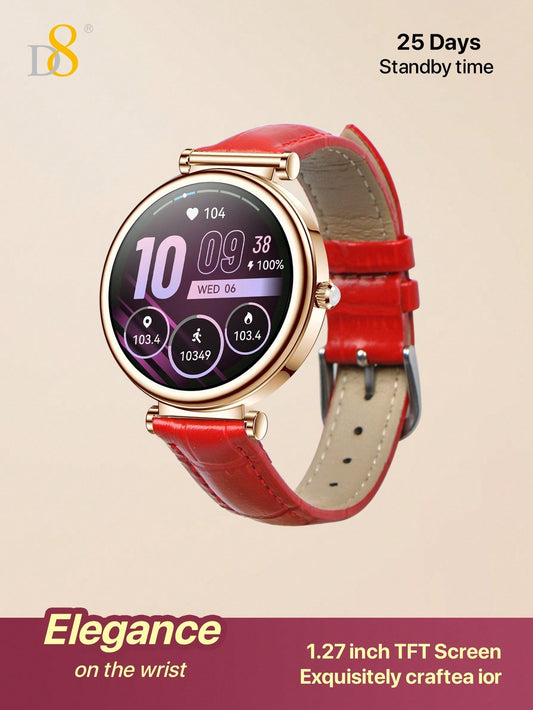 D8 Women's Smartwatch, Call Function, 1.27" Display, 100+ Sports, IP67 Rated