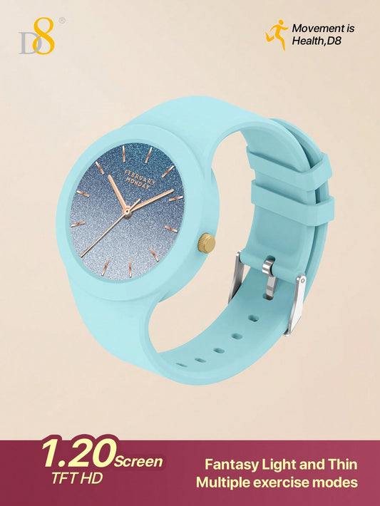 D8 Smartwatch, IP67 Waterproof Tracker, Heart Rate & Sleep Monitor, iOS/Android