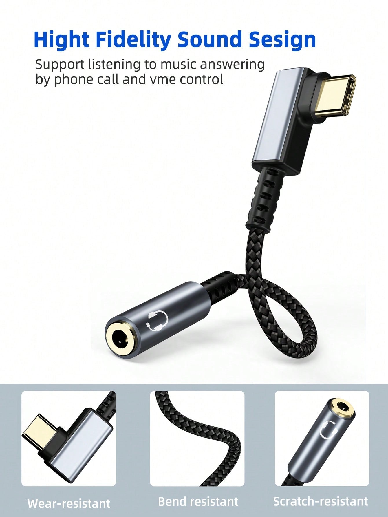 D8 USB Type C To 3.5mm Female Headphone Jack Adapter, USB C To Aux Audio Dongle Cable Cord Compatible With I Phone 16 Pro Max/15 Pro/15, S Amsung Galaxy S24/S23/S22 Ultra, IPad Pro, Pixel 9/8 Holiday Gift Valentine's Day Gift Christmas Gifts