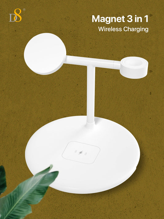 3-in-1 Magnetic Wireless Charging Station | Apple, Phone & Watch Charger