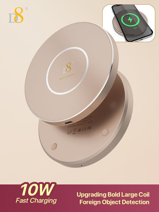 Dynamic8 3 in 1 Magnetic Wireless Charging Station (PWB-2117) - Glass & Aluminum