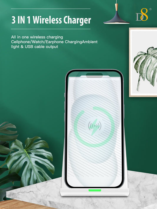 3-in-1 Wireless Charging Station | Phone & Smart Watch Charger