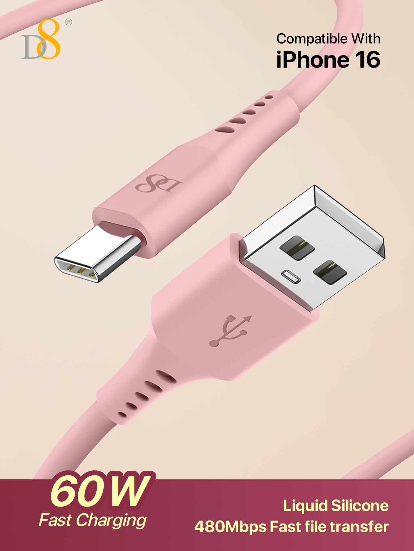 D8 USB C Cable, USB A to USB C Cable 3.3ft Soft Silicone USB C Cord, USB 2.0 Type C Charger Cable 3A Fast Charging Compatible with Samsung Galaxy A10e A20 A50 A51 A71, S20 S10 S9 S8 Plus,Note 9 8,A11 A20 A51, G6 G7 V30 V35,Moto Z2 Z3