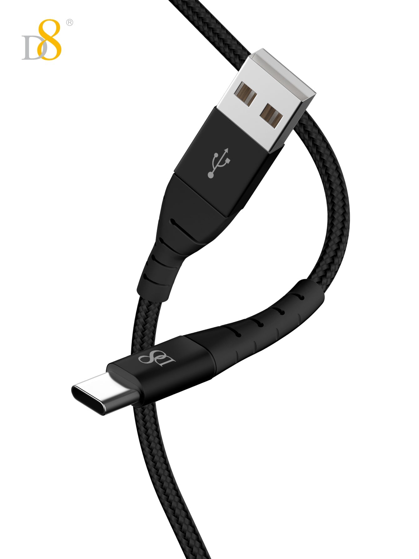 Nylon Braided Type-C to USB Cable | Dynamic8