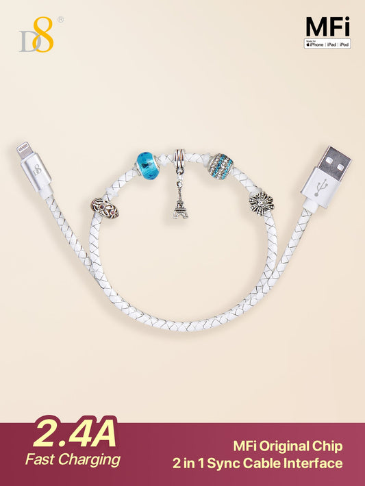 Phoenix Genuine Leather USB to Lightning MFi Cable - Dynamic8