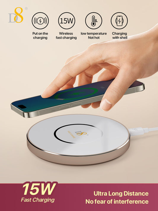 Dynamic8 Wireless Fast Charger 7.5-10W PWB-2111 Aluminum