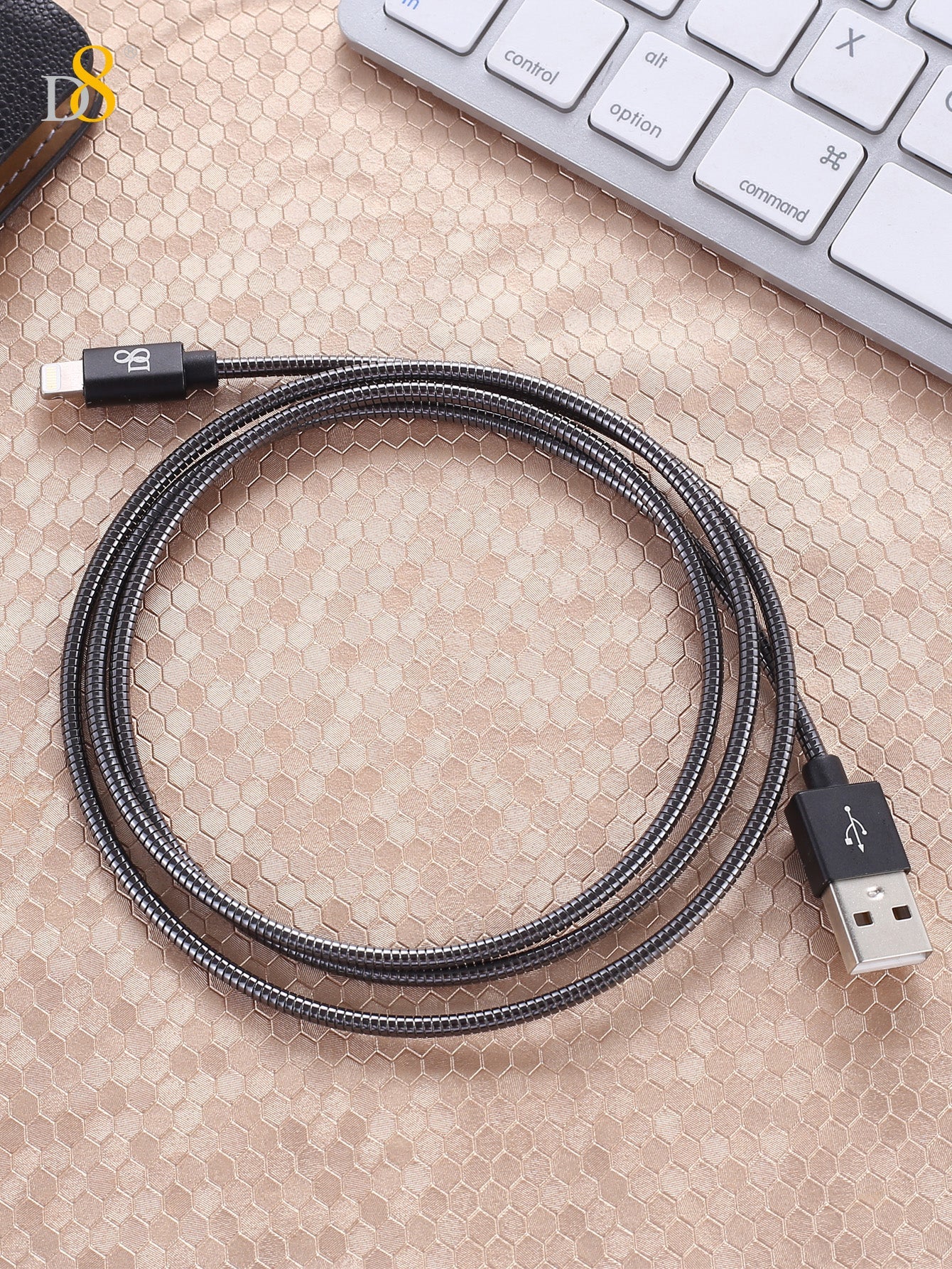 Stainless Jacket MFi Lightning to USB Charging Cable | Dynamic8