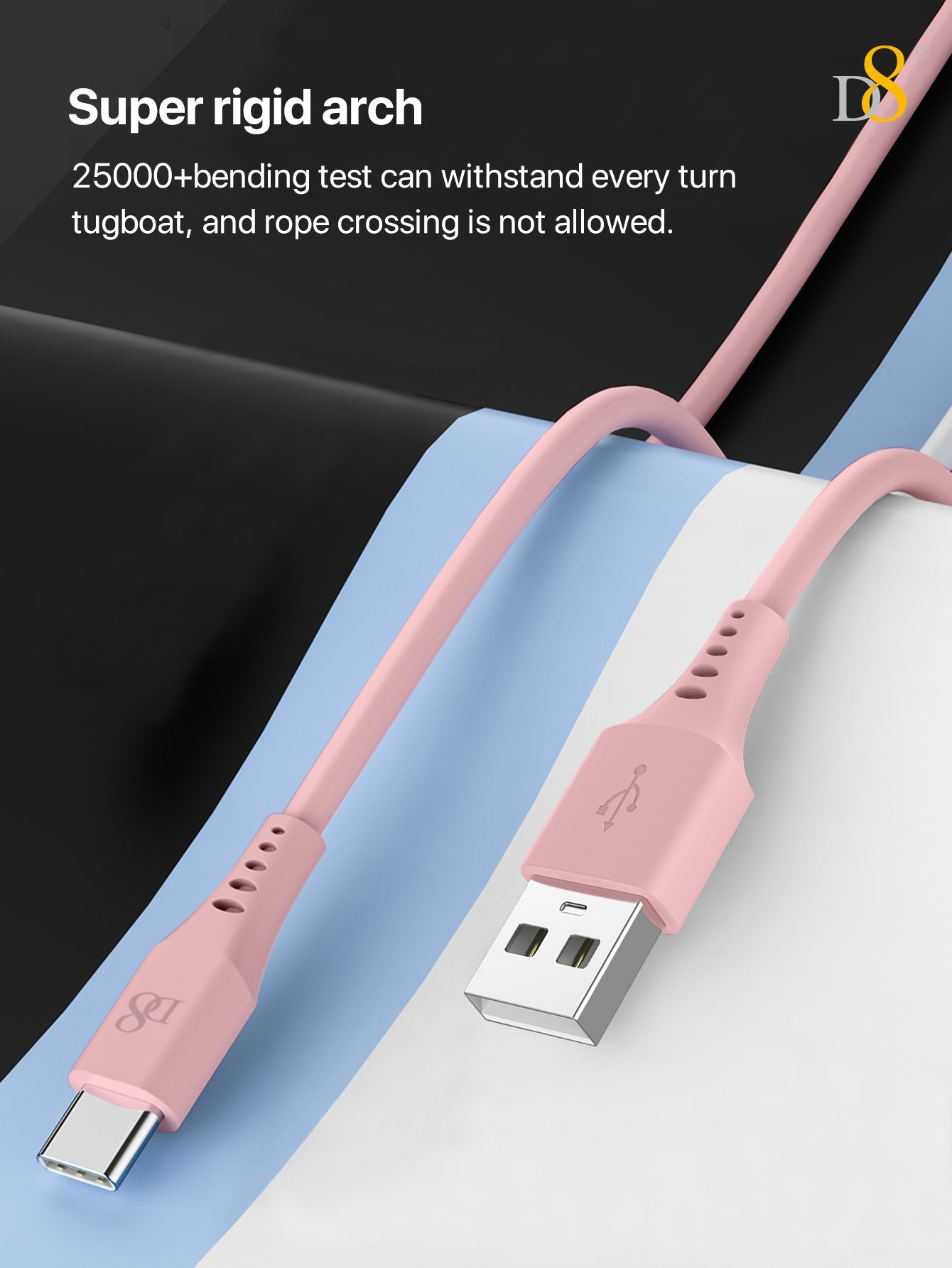 D8 USB C Cable, USB A to USB C Cable 3.3ft Soft Silicone USB C Cord, USB 2.0 Type C Charger Cable 3A Fast Charging Compatible with Samsung Galaxy A10e A20 A50 A51 A71, S20 S10 S9 S8 Plus,Note 9 8,A11 A20 A51, G6 G7 V30 V35,Moto Z2 Z3