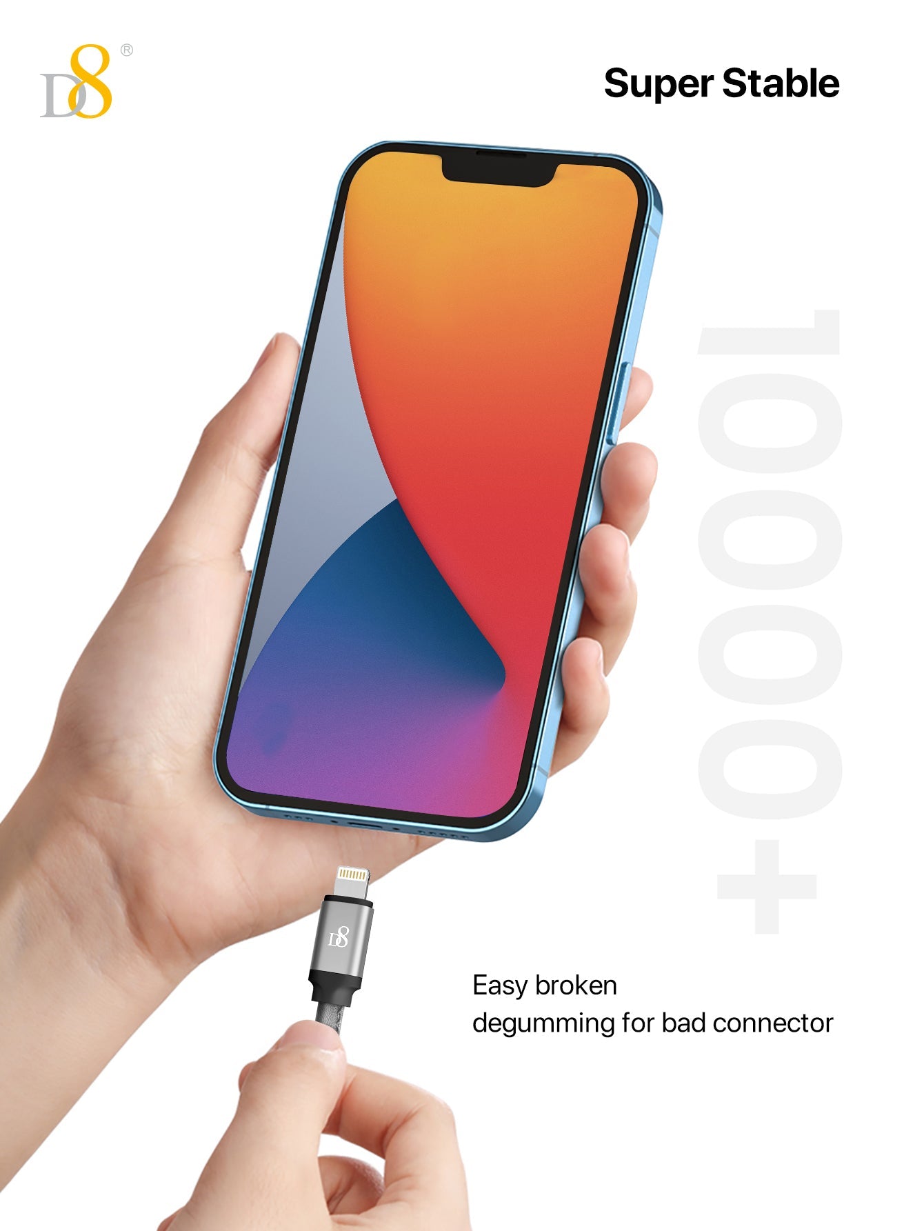 PU Wrapped Lightning Power & Sync Cable | Mobile Accessories - Dynamic8