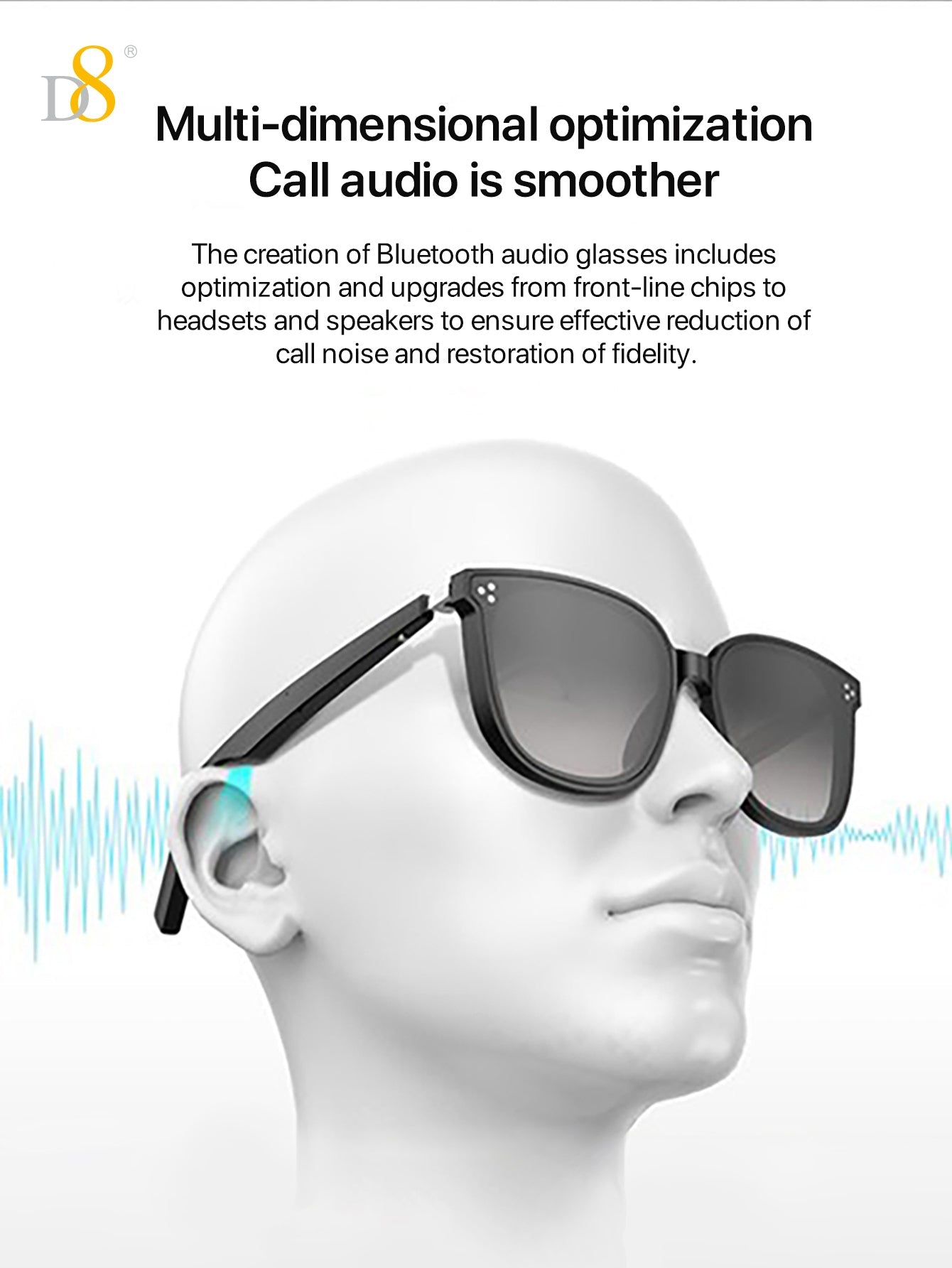 Innovative Smart Glasses with HD Stereo Sound and First-Person Video Recording