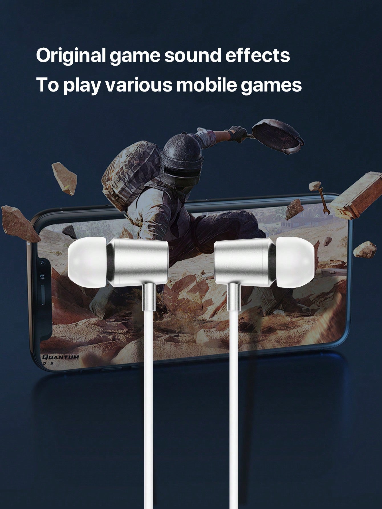 D8 USB-C Earbuds [2-Pack], In-Ear Headphones, Mic & Volume for iPhone/Samsung