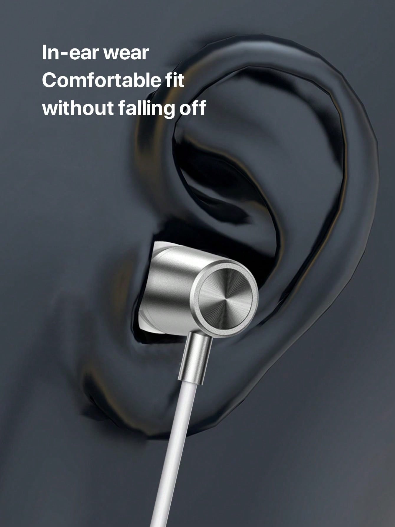 D8 MFi Certified Lightning Earbuds (2Pcs) with Mic Controller, Compatible with iPhone 14/13/12/11 Pro Max