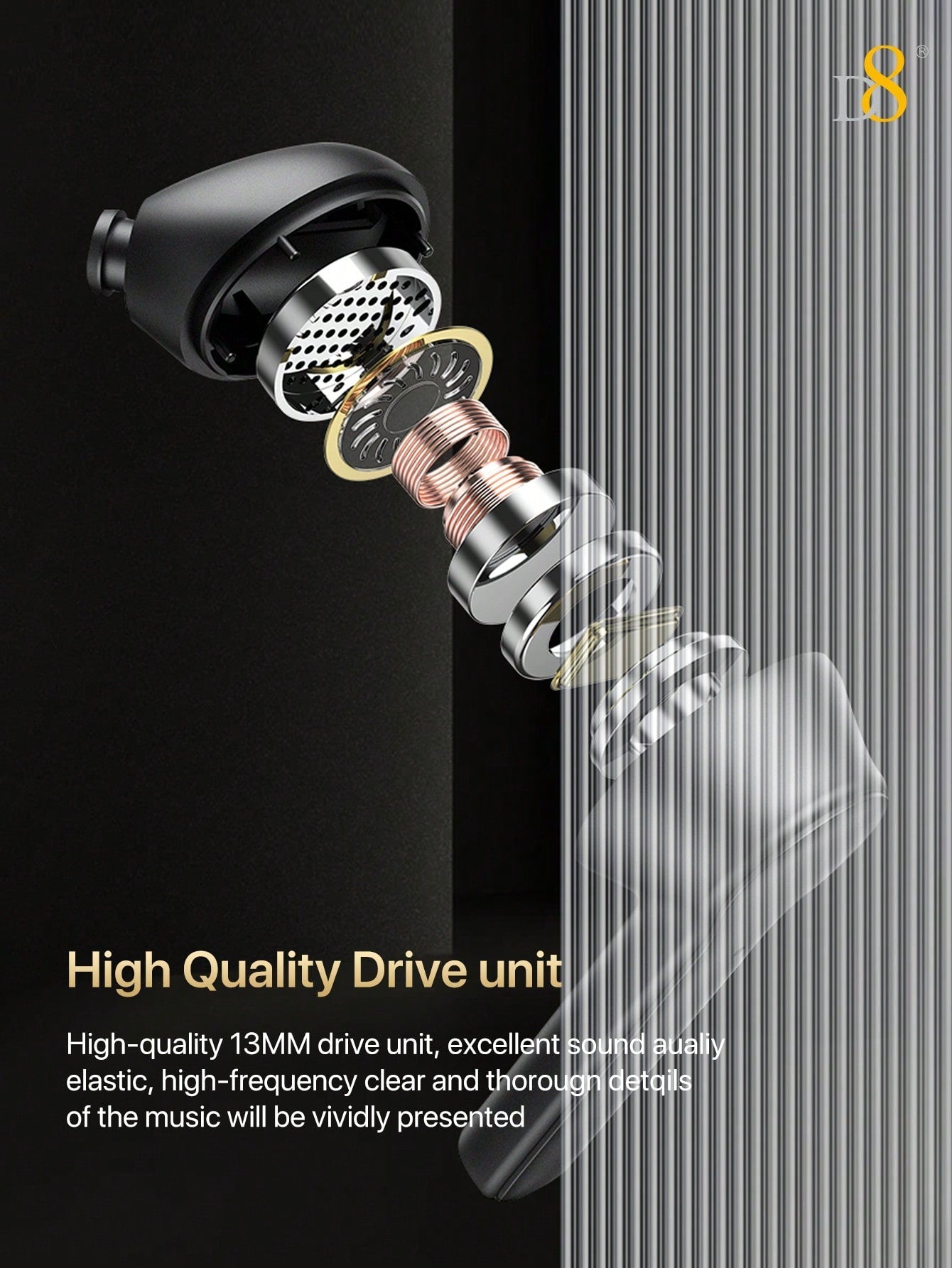 D8 Wireless Earbuds, LCD Touch, ANC & Transparency, BT 5.3, 40H Playtime