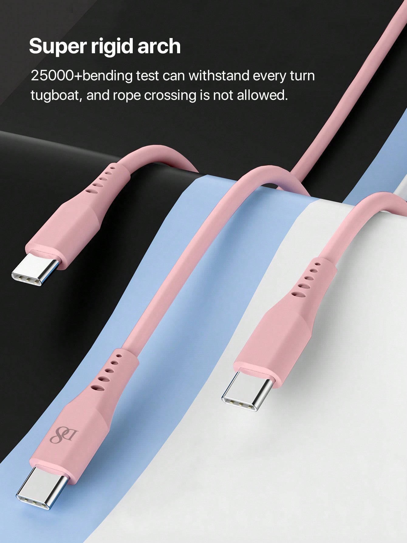 D8 USB-C Keychain Cable, 60W Fast Charge, Compact Type-C for iPhone/MacBook