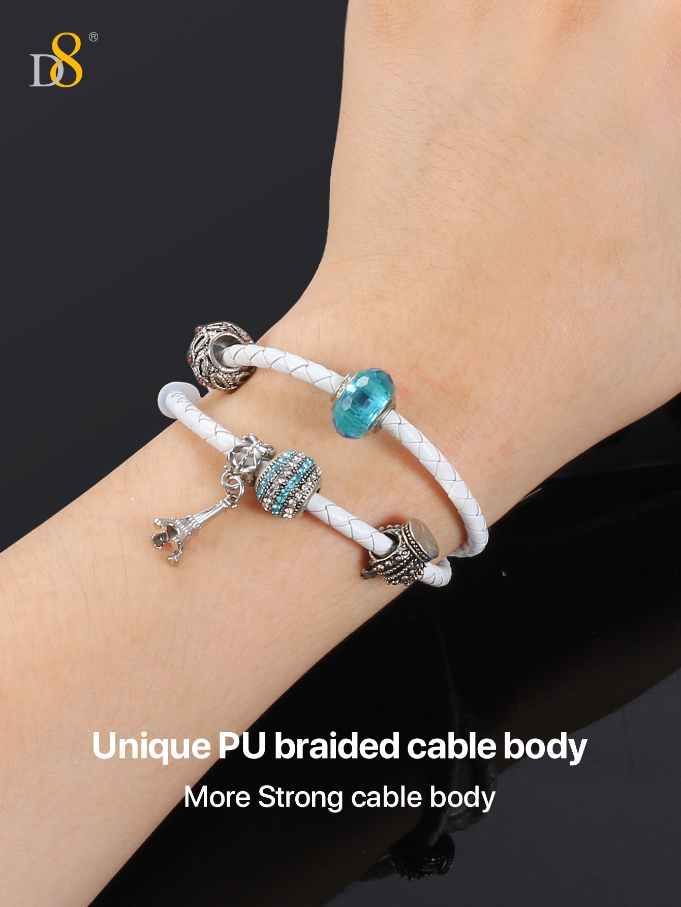 Phoenix Genuine Leather USB to Lightning MFi Cable - Dynamic8