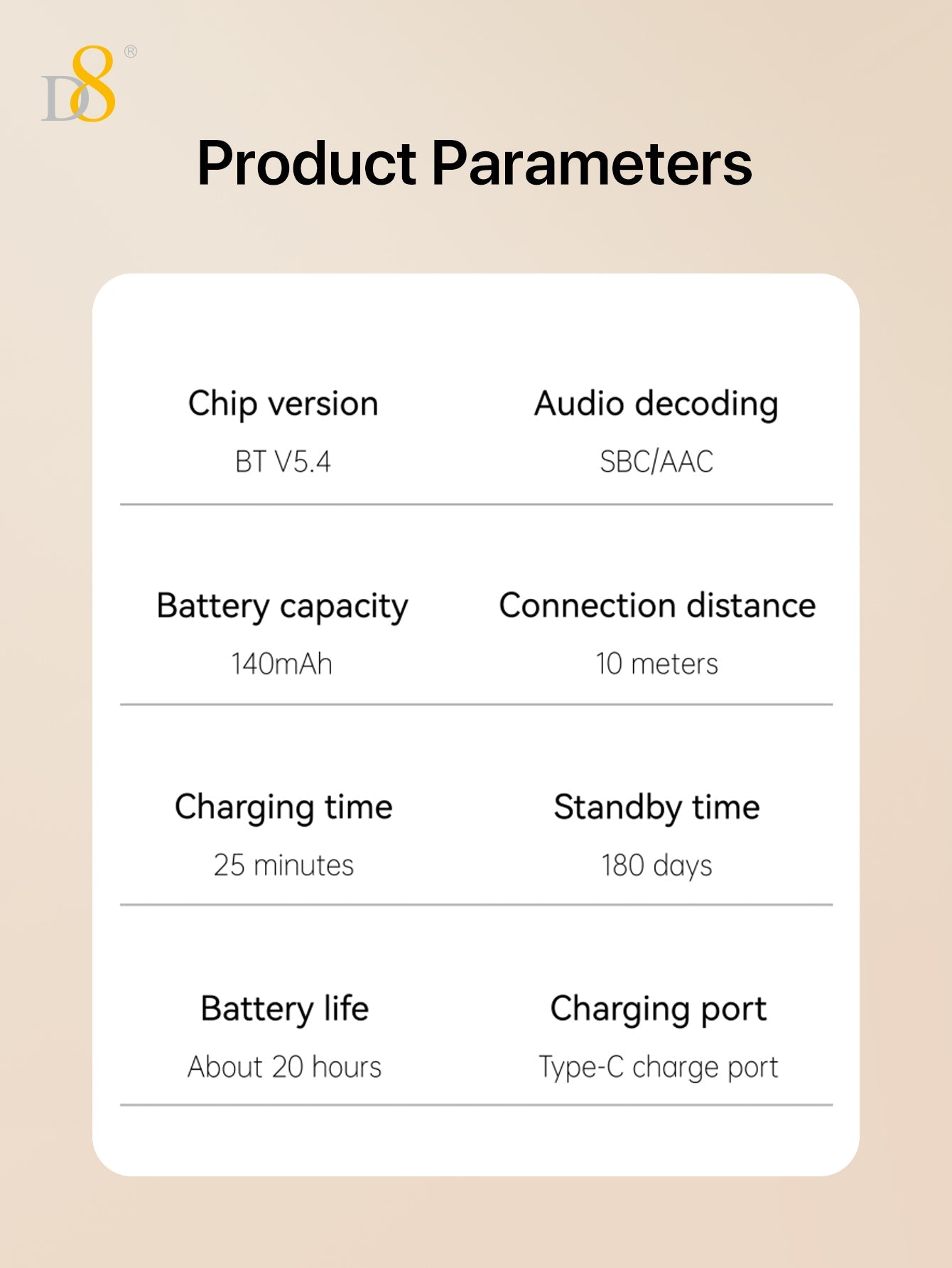 D8 Retractable Wireless Headset ,LED Display Over-Ear Buds,Headphone Stereo Earphone  Noise Cancelling Mic Clip on Earpiece Comfortable HandsFree Headset 20Hrs Talking Time Sports Business Trucker Driver Earbud